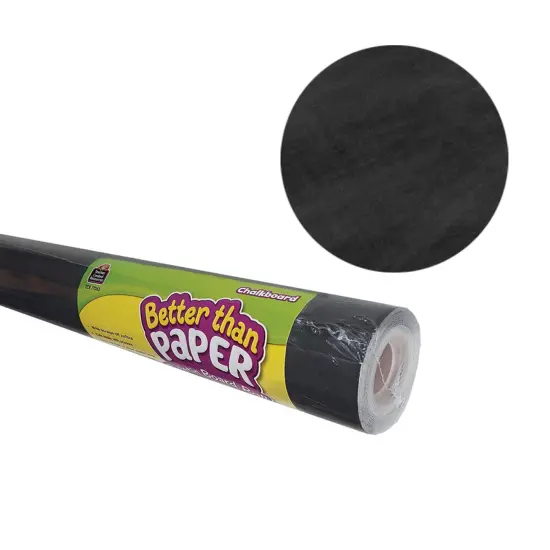 Better Than Paper&reg; Bulletin Board Roll, 4' x 12', Chalkboard, 4 Rolls {1}