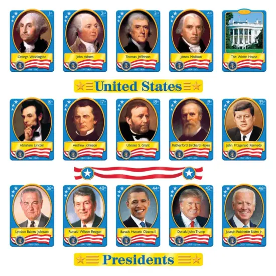 U.S. Presidents Bulletin Board Set {1}