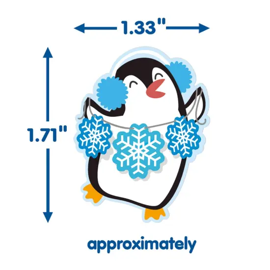 Winter Penguin Giant Stickers, 36 Per Pack, 12 Packs {4}