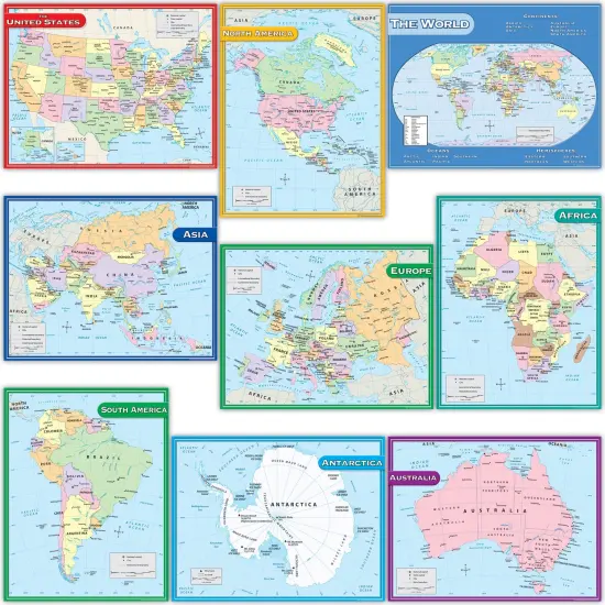Map Charts Set, Set of 9 {1}