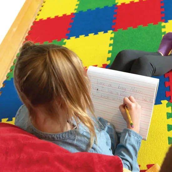 Multi-Sensory Raised Ruled Tablet, Tape Bound, 5/8" x 5/16" x 5/16" Ruled Long, 10-1/2" x 8", 40 Sheets, Pack of 3 {4}