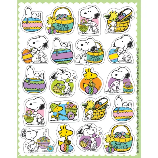 Peanuts&reg; Easter Theme Stickers, 120 Per Pack, 12 Packs {2}