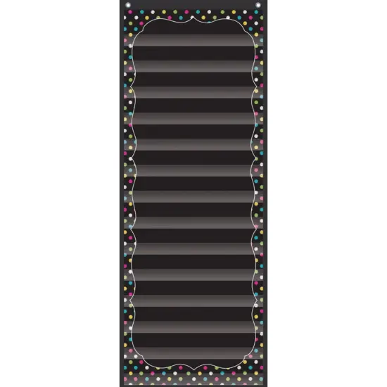 Chalkboard Brights 14 Pocket Daily Schedule Pocket Chart, 13" x 34" {2}