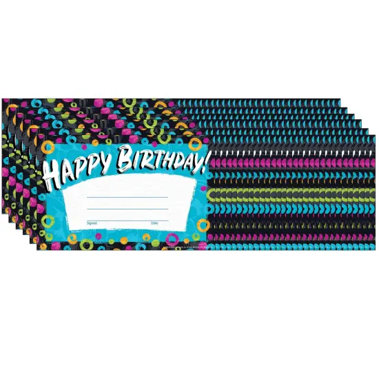 Color Harmony Birthday Recognition Awards, 30 Per Pack, 6 Packs {1}
