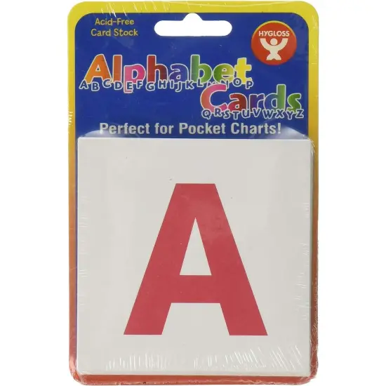 Upper Case & Lower Case Alphabet Cards, 60 Cards Per Pack, 3 Packs {3}