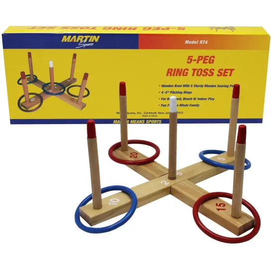 5-Peg Ring Toss Set {1}