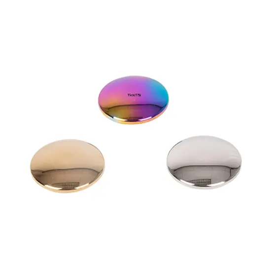 Sensory Reflective Sound Buttons - Set of 3 - Mirrored Discs for Babies and Toddlers - Sensory Stacking Toy {1}
