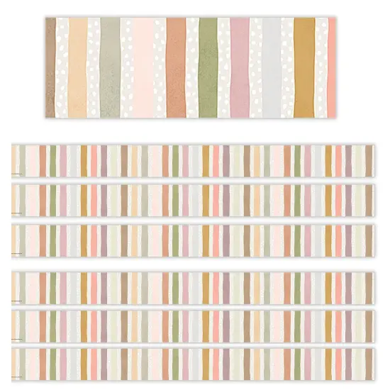 Terrazzo Tones Stripes Straight Border Trim, 35 Feet Per Pack, 6 Packs {1}