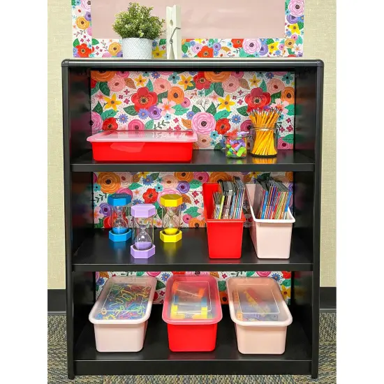 Peel and Stick Decorative Paper Roll, 17-1/2" x 10 ft, Wildflowers {6}