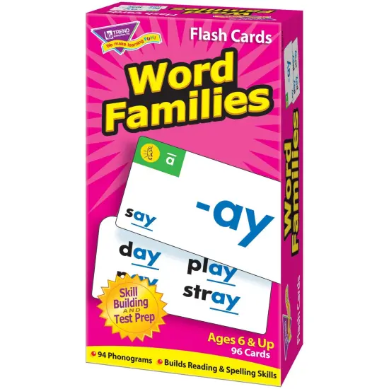 Word Families Skill Drill Flash Cards, 3 Packs {3}