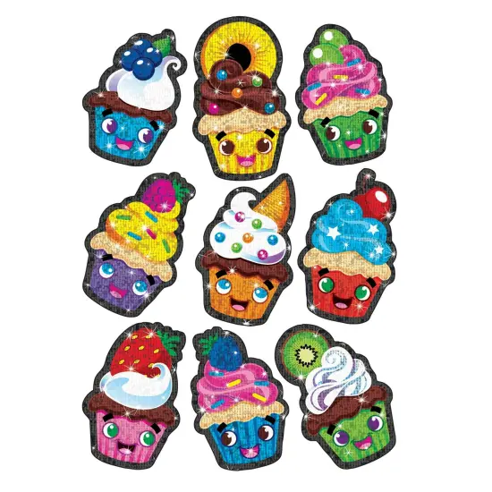 Cupcake Cuties Sparkle Stickers&reg;, 18 Per Pack, 6 Packs {5}