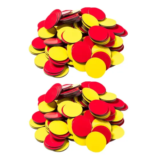Magnetic Two-Color Counters, 200 Per Pack, 2 Packs {1}