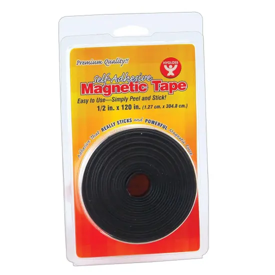 Self-Adhesive Magnetic Tape Roll, 1/2" x 120", Pack of 6 {2}