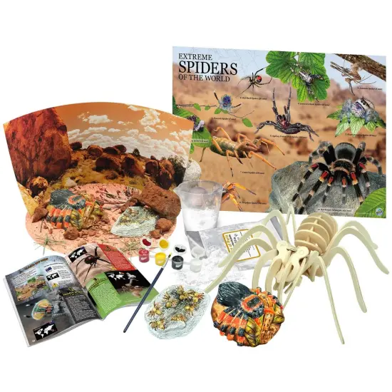 Extreme Spiders of the World - For Ages 6+ - Create and Customize Models and Dioramas - Study the Most Extreme Animals {4}