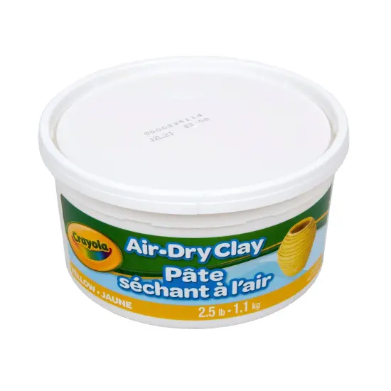 Air Dry Clay, 2.5lb Tub, Yellow, Pack of 4 {5}