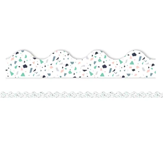 Simply Sassy White Terrazzo Deco Trim&reg;, 37 Feet Per Pack, 6 Packs {2}