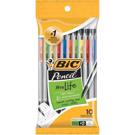 Mechanical Pencils, 0.7mm, 10 Per Pack, 3 Packs {2}