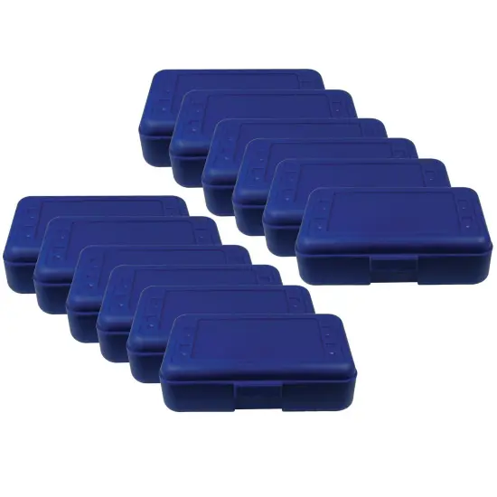 Pencil Box, Blue, Pack of 12 {1}