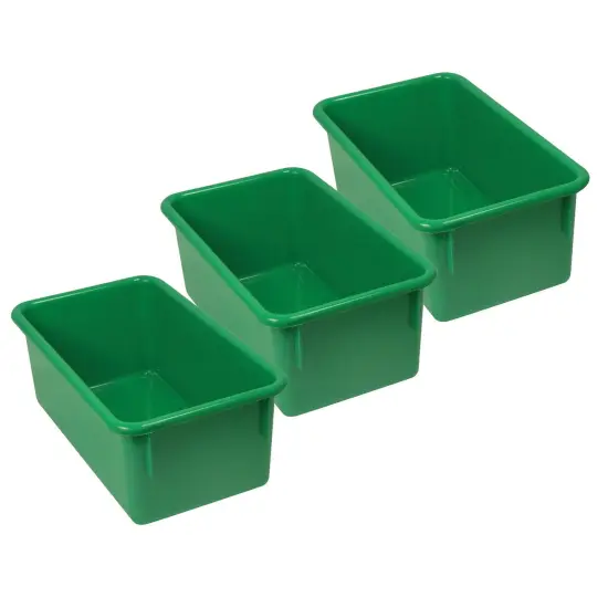 Stowaway&reg; Tray no Lid, Green, Pack of 3 {1}