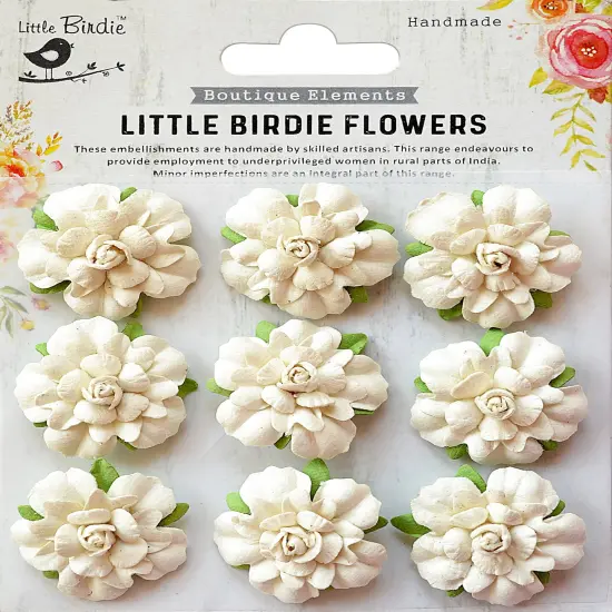 Little Birdie Vincy Paper Flowers 9/Pkg {1}