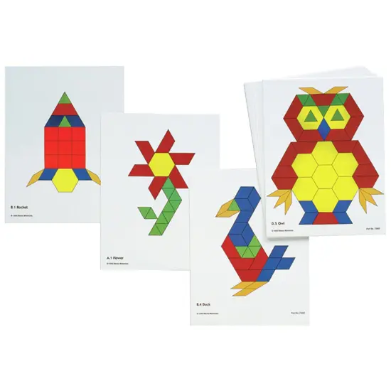 Pattern Block Activity Cards - 20 Per Set - 3 Sets {2}