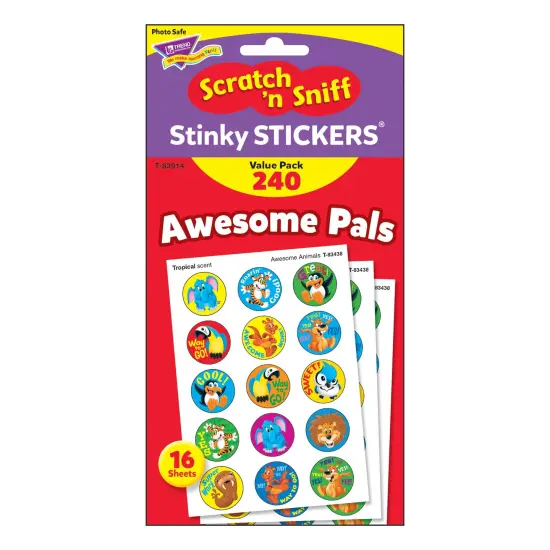 Awesome Pals Stinky Stickers&reg; Value Pack, 240 Per Pack, 3 Packs {4}