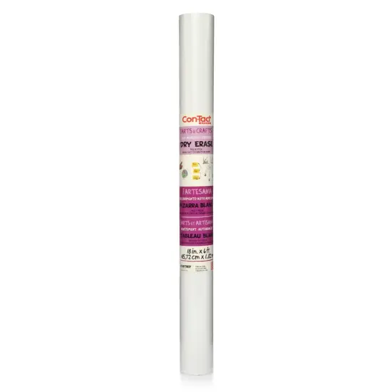 Adhesive Roll, Dry Erase, 18" x 6', Pack of 3 {2}