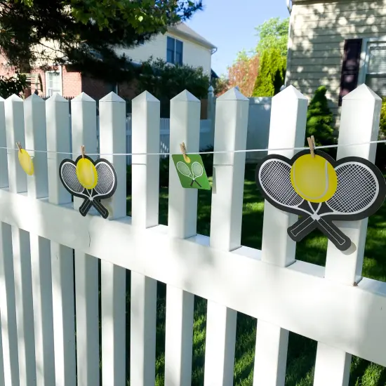 Big Dot of Happiness You Got Served - Tennis - Baby Shower or Tennis Ball Birthday Party DIY Decorations - Clothespin Garland Banner - 44 Pieces {4}