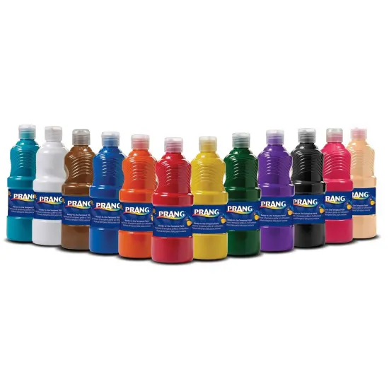 Tempera Paint Set, Assorted Colors, 16 oz Bottles, Set of 12 {1}