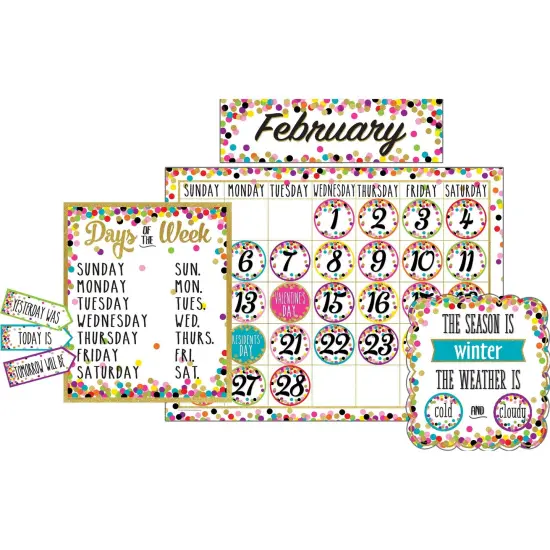 Confetti Calendar Bulletin Board Display {1}