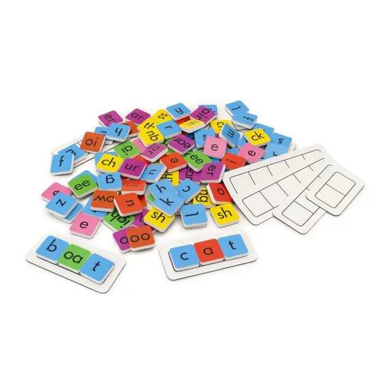 Rainbow Phonics Tiles {4}