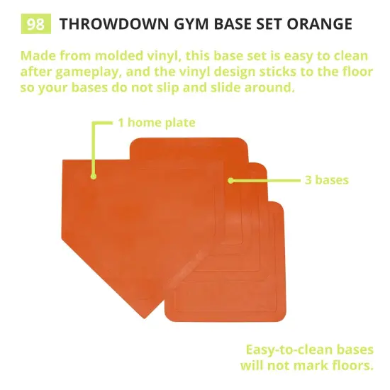 Throwdown Gym Base Set, Orange, Set of 4 {2}