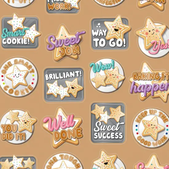 Star Cookies Sugar Cookie Scented Stickers, 80 Per Pack, 6 Packs {2}