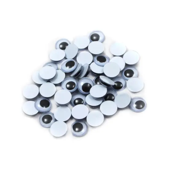 Wiggle Eyes 10mm, Black, 50 Per Pack, 24 Packs {1}