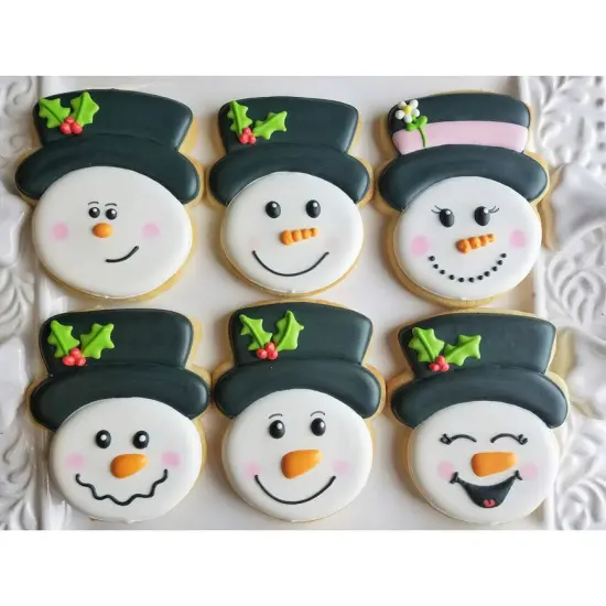 Ann Clark Snowman Head Cookie Cutter 3 7/8" x 3 1/8" {4}