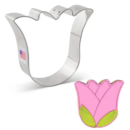 Ann Clark Tulip Flower Ghost Cookie Cutter {3}