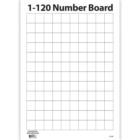 1-120 Number Dry Erase Boards, 10 Per Set, 2 Sets {2}