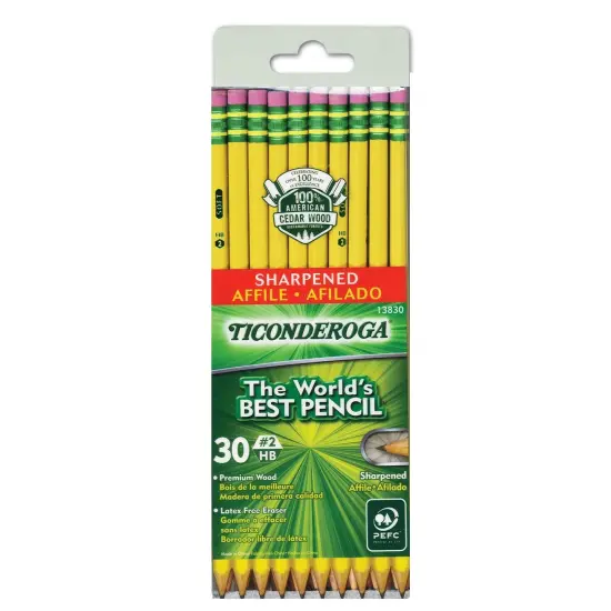No. 2 Pencils, Pre-Sharpened, 30 Per Pack, 2 Packs {2}