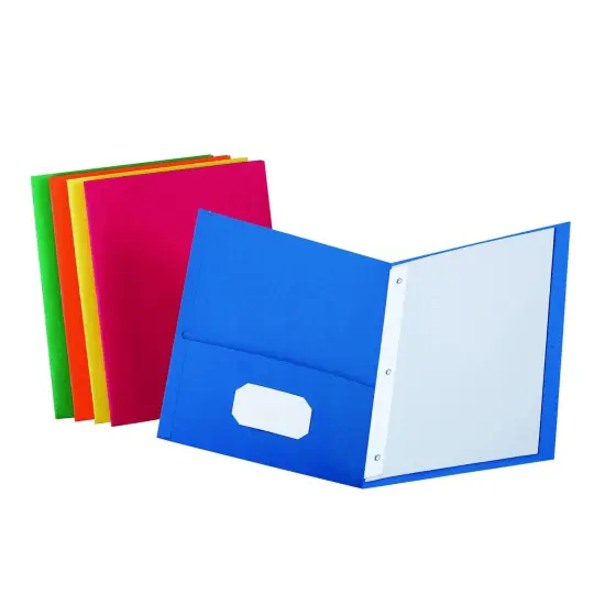 Twin Pocket Folders, Assorted Colors, Box of 25 {1}