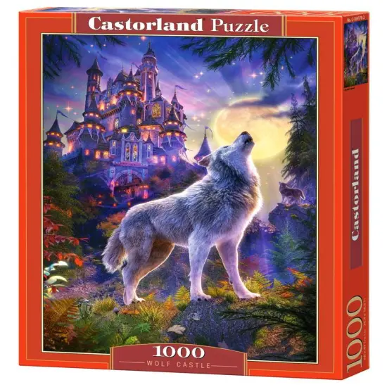 1000 Piece Jigsaw Puzzle, Wolf Castle, Fantasy Puzzle, Castle at night, Adult Puzzle, Castorland C-104178-2 {1}