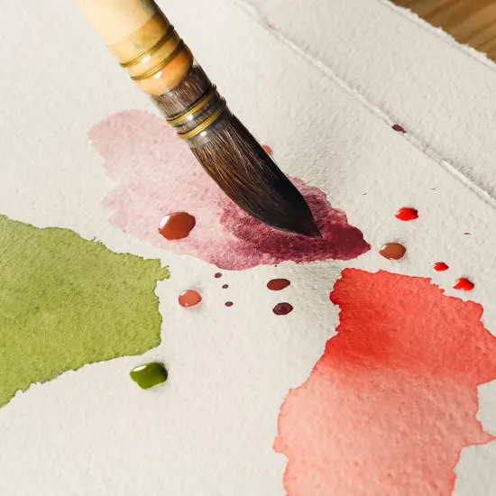 Magnani 1404 Toscana Rough 100% Cotton Watercolor Paper Pad, 20 Sheets, 140 lb, Acid-Free, UV Resistant, Deckled Edges, Vegan Sized Water Color Paper for Artists, Made in Italy {4}