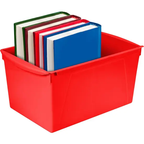 Wide Book Bin, Assorted Color, Set of 6 {3}