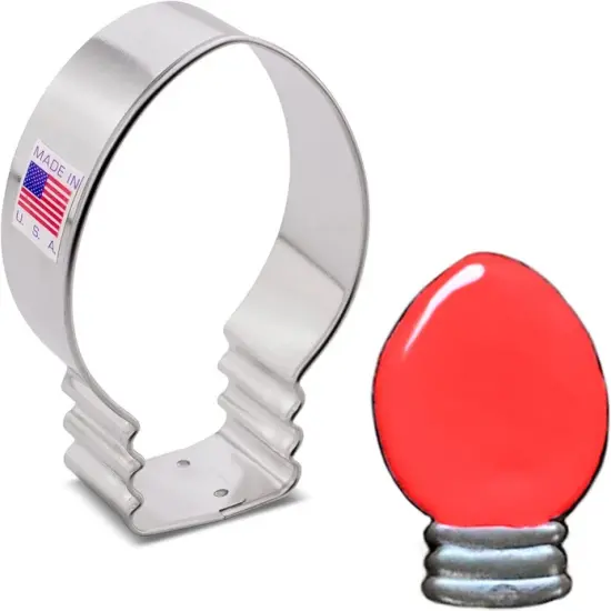 Ann Clark Christmas Lights and Light Bulb Cookie Cutter, 3.25" {1}