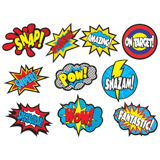 Superhero Sayings Accents, 30 Per Pack, 3 Packs {2}