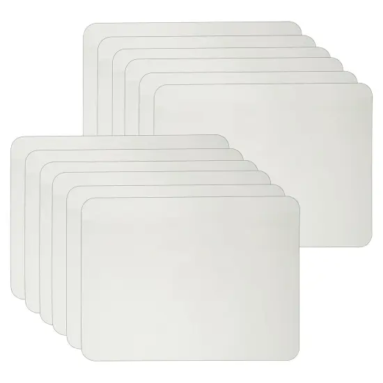 Dry Erase Lap Board, Plain 1-Sided, 9" x 12", Pack of 12 {1}