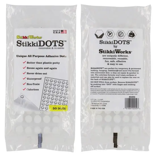 StikkiDOTS&trade;, Adhesive Dots, 50 Per Pack, 6 Packs {2}
