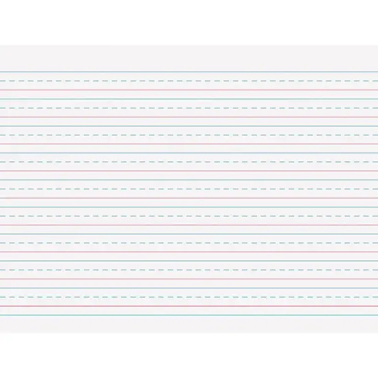 Multi-Program Handwriting Tablet, D'Nealian/Zaner-Bloser, 1/2" x 1/4" x 1/4" Ruled Long, 10-1/2" x 8", 40 Sheets, Pack of 12 {3}