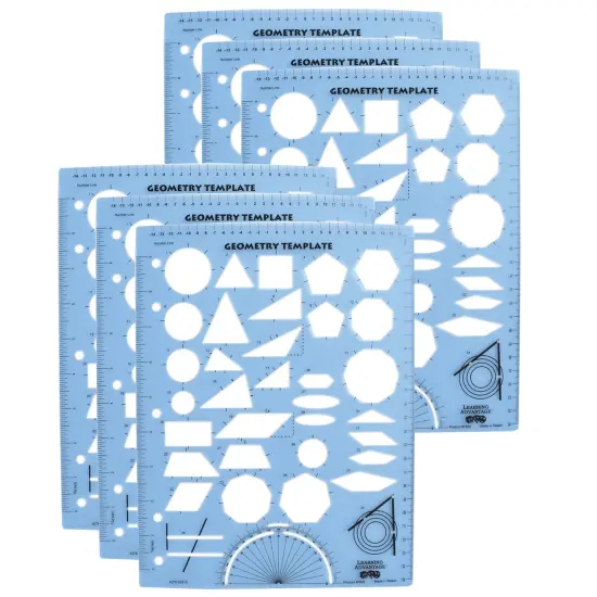 Geometry Template, Pack of 6 {1}