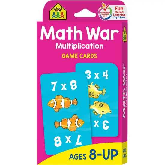 Math War Multiplication Game Cards, 6 Sets {1}