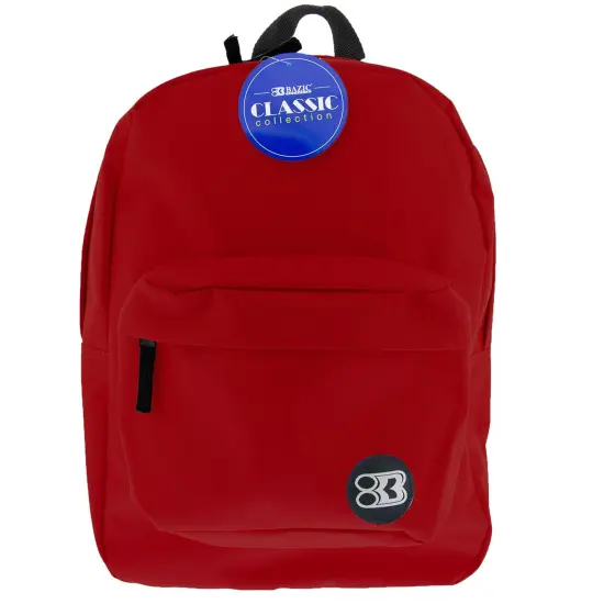 Classic Backpack 17" Burgundy, Pack of 2 {2}